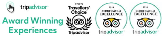 Trip Adviser Award Winning Experiences